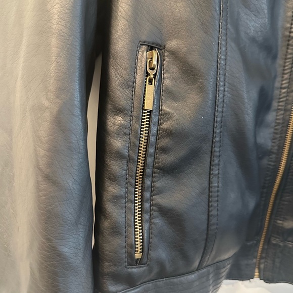 Women's Avenue Black Leather Jacket Mob wives vibe - Picture 9 of 12